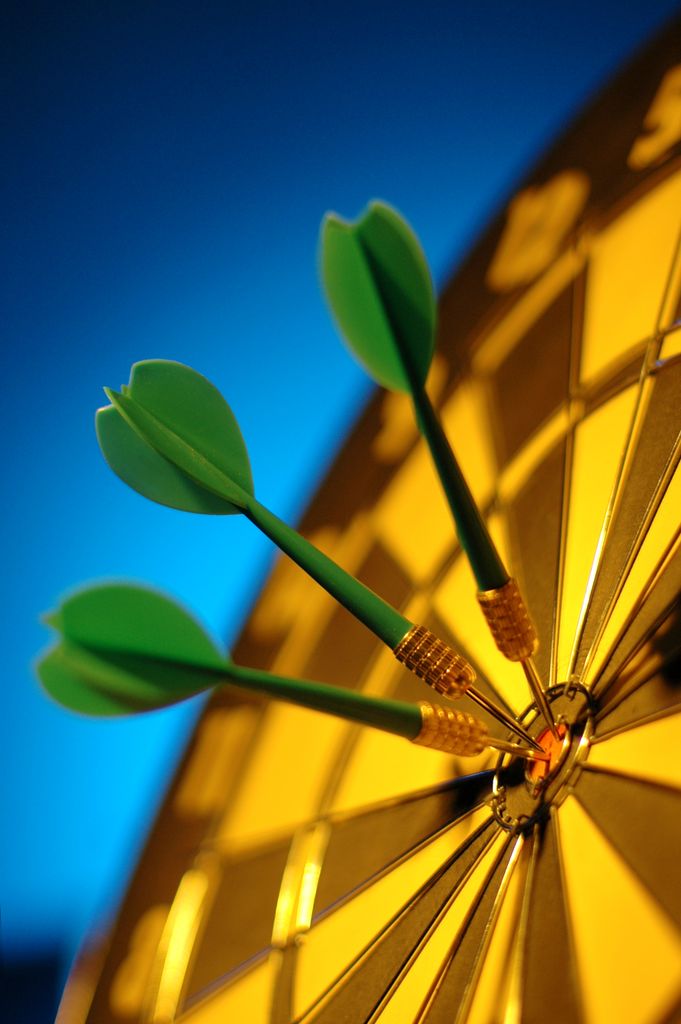 Arrows hitting the center of a target representing SmartLife VN vision and business goals
